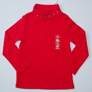NWT Gymboree red turtleneck 4 5 6 8 with gem collar